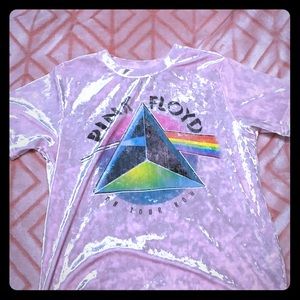 Pink Floyd velvet pink shirt